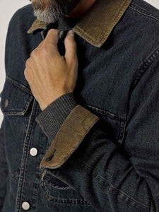 M007 Medium Wash Denim Two Pocket Field Shirt